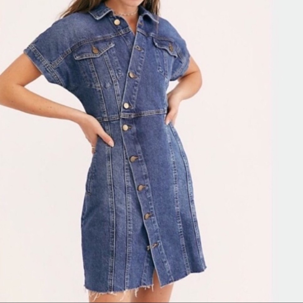 Free People The City Denim Dress